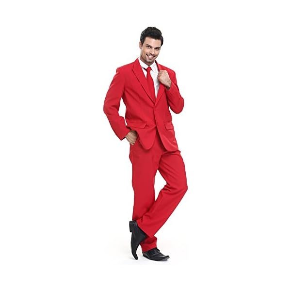 Men's Party Suit Solid Color Prom Suit for Themed Party Events Clubbing Jacket with Tie Pants